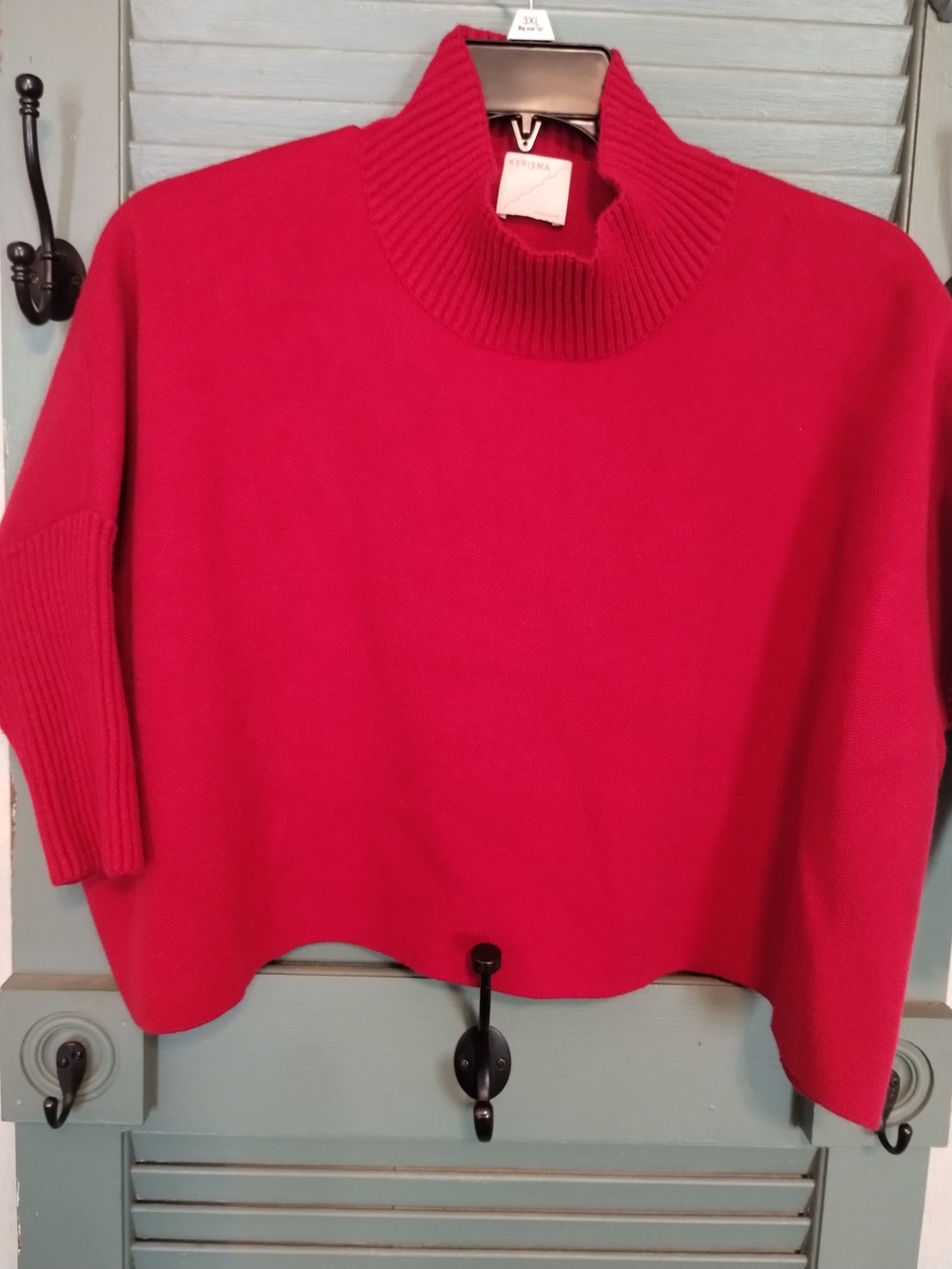 Kerisma Bright Red Mock Neck Sweater
